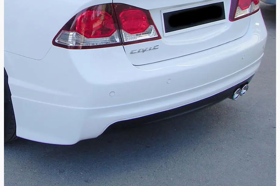 Honda Civic Sedan VIII 2006–2011 Achterdiffuser DPT V-1 (glanzend zwart) Foto 1