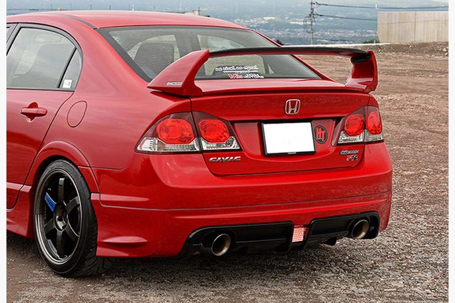 Honda Civic Sedan VIII 2006–2011 Achterdiffuser DPT V-3 (spuitklaar) Foto 1