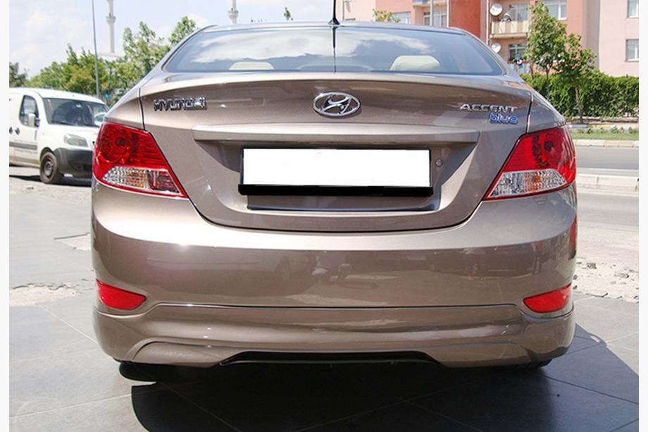 Hyundai Accent 2011–2017 Achterdiffuser DPT (hoogglans zwart) Image