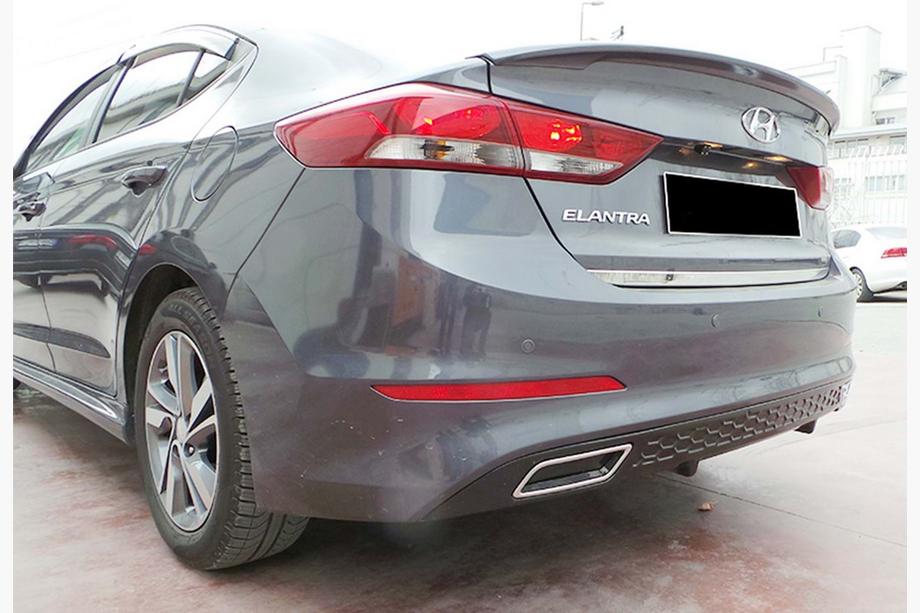 Hyundai Elantra (AD) 2015–2020 Achterdiffuser DPT V-2 (glanzend zwart) Image
