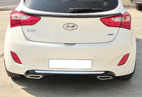 Hyundai I-30 2012–2017 Achterdiffuser DPT V-2 (glanzend zwart) foto 3