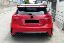 Mercedes A-Klasse W176 2012–2018 DPT achterdiffuser (2012-2015, voor Brabus, hoogglans zwart) foto 3