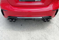 Mercedes A-Klasse W176 2012–2018 DPT achterdiffuser (2012-2015, voor Brabus, hoogglans zwart) foto 1