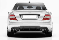 Mercedes C-klasse W204 2007–2015 Achterdiffuser DPT (2011-2014, voor AMG SD, glans zwart) foto 3