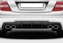 Mercedes C-klasse W204 2007–2015 Achterdiffuser DPT (2011-2014, voor AMG SD, glans zwart) foto 1