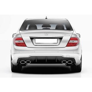 Achterdiffuser DPT (2011-2014, voor AMG SD, glans zwart) Mercedes C-klasse W204 2007–2015 foto 3