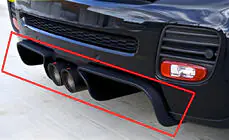 Mini Clubman R55/R56 2007–2014 Achterdiffuser DPT R56 (glanzend zwart) foto 1