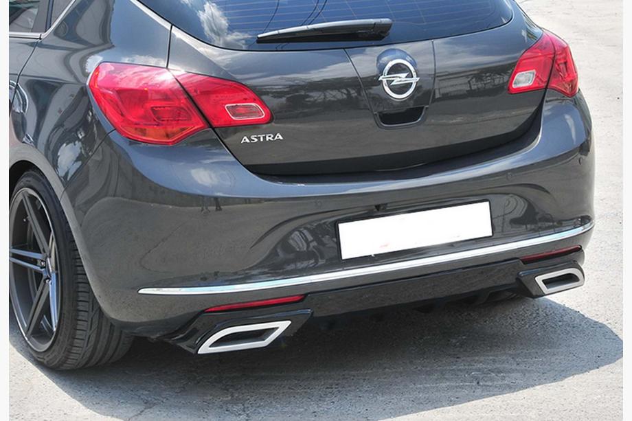 Opel Astra J 2009–2015 Achterdiffuser DPT V1 (2012-2015, HB, hoogglans zwart) Foto 3