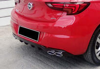 Opel Astra K 2016–2021 Achterdiffuser DPT V-1 (HB, glanzend zwart) foto 4
