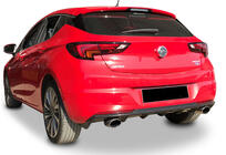 Opel Astra K 2016–2021 Achterdiffuser DPT V-3 (HB, glanzend zwart) foto 1