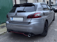 Peugeot 308 2014–2021 Achterdiffuser DPT (HB, glanzend zwart) foto 2