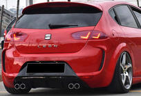 Seat Leon 2005–2012 Achterdiffuser DPT V-1 (2009-2012, glanzend zwart) foto 1