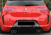 Seat Leon 2005–2012 Achterdiffuser DPT V-1 (2009-2012, glanzend zwart) foto 2
