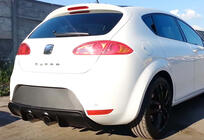Seat Leon 2005–2012 Achterdiffuser DPT V-2 (2009-2012, hoogglans zwart) foto 1
