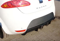 Seat Leon 2005–2012 Achterdiffuser DPT V-2 (2009-2012, hoogglans zwart) foto 2