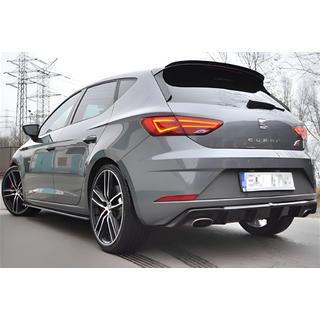 Achterdiffuser DPT V-1 (2017-2020, hoogglans zwart) Seat Leon 2013–2020