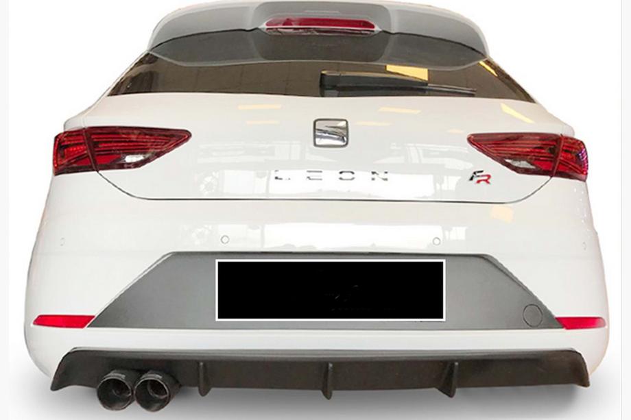 Seat Leon 2013–2020 Achterdiffuser DPT V-4 (2017-2020, hoogglans zwart) Image