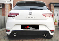 Seat Leon 2013–2020 Achterdiffuser DPT V-1 (glanzend zwart) foto 1