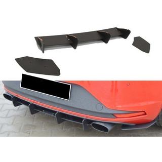Achterdiffuser DPT V-6 (2013-2016, hoogglans zwart) Seat Leon 2013–2020 foto 1