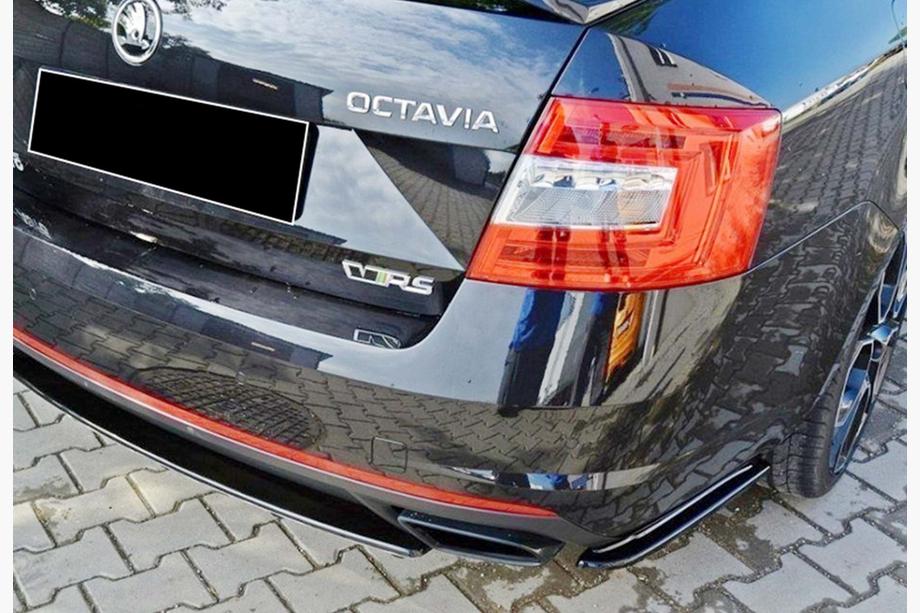Skoda Octavia III A7 2013–2019 Achterdiffuser DPT V-1 (LB/SW, hoogglans zwart) Foto 2