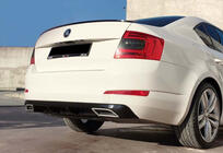 Skoda Octavia III A7 2013–2019 Achterdiffuser DPT V-4 (LB, hoogglans zwart) foto 2
