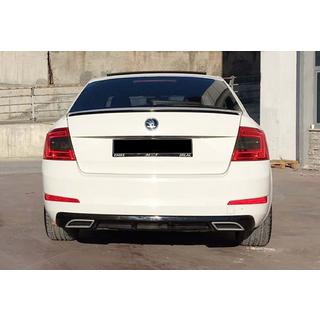Achterdiffuser DPT V-4 (LB, hoogglans zwart) Skoda Octavia III A7 2013–2019 foto 1