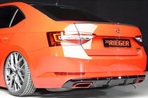 Skoda Superb 2015–2024 Achterdiffuser DPT V-1 (glanzend zwart) foto 1