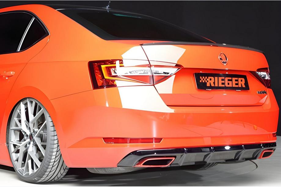 Skoda Superb 2015–2024 Achterdiffuser DPT V-1 (glanzend zwart) Image