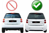 Smart 2014– Achterdiffuser DPT (hoogglans zwart) foto 3