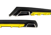 Universele achterdiffuser DPT V-10 (ABS) (geel + hoogglans zwart) foto 1