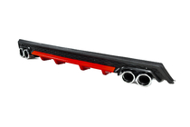 Universele achterdiffuser DPT V-13 (ABS) (rood + zwart hoogglans) foto 2