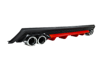 Universele achterdiffuser DPT V-13 (ABS) (rood + zwart hoogglans) foto 3