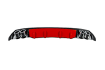 Universele achterdiffuser DPT V-13 (ABS) (rood + zwart hoogglans) foto 4
