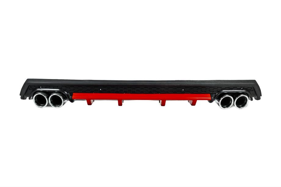 Universele achterdiffuser DPT V-13 (ABS) (rood + zwart hoogglans) Image