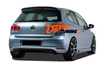 Volkswagen Golf 6 2008–2014 Achterdiffuser DPT V-1 (voor Base, hoogglans zwart) foto 1