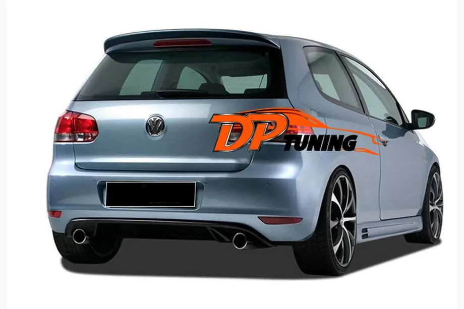 Volkswagen Golf 6 2008–2014 Achterdiffuser DPT V-1 (voor Base, hoogglans zwart) Image