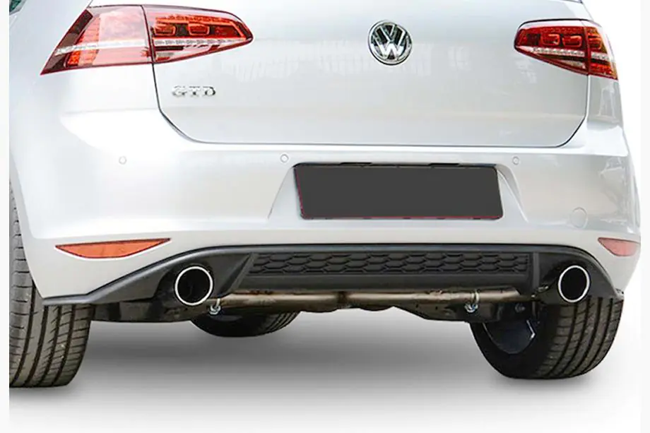 Volkswagen Golf 7/E-Golf 2012–2020 Achterdiffuser DPT V-2 (voor GTI, 2012-2017, hoogglans zwart) Image
