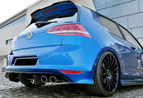 Volkswagen Golf 7/E-Golf 2012–2020 Achterdiffuser DPT V-4 (voor R / R-Line, 2012-2019, mat zwart) foto 2