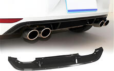 Volkswagen Golf 7/E-Golf 2012–2020 Achterdiffuser DPT V-5 (voor R / R-Line, 2012-2017, hoogglans zwart) foto 1