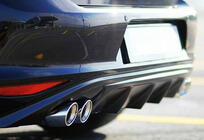 Volkswagen Golf 7/E-Golf 2012–2020 Achterdiffuser DPT V-6 (2012-2017, hoogglans zwart) foto 1