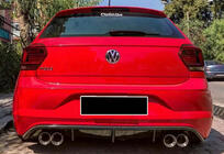 Volkswagen Polo 2017– Achterdiffuser DPT V-2 (glanzend zwart) foto 1