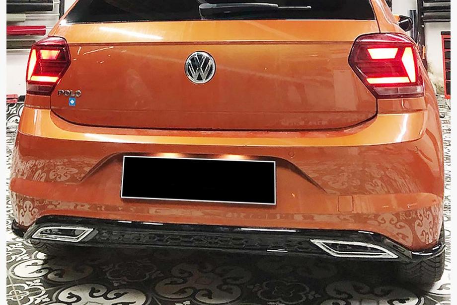 Volkswagen Polo 2017– Achterdiffuser DPT V-3 (hoogglans zwart) Image