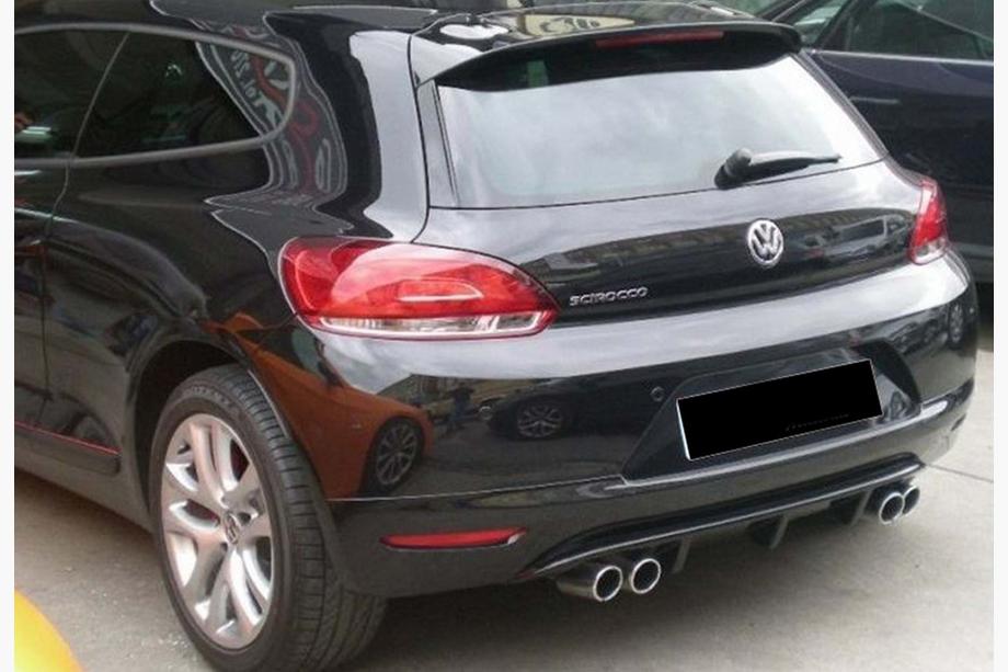 Volkswagen Scirocco 2008–2017 Achterdiffuser DPT V-2 (2008-2013, hoogglans zwart) Image