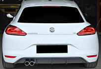 Volkswagen Scirocco 2008–2017 Achterdiffuser DPT V-5 (2014-2017, hoogglans zwart) foto 2