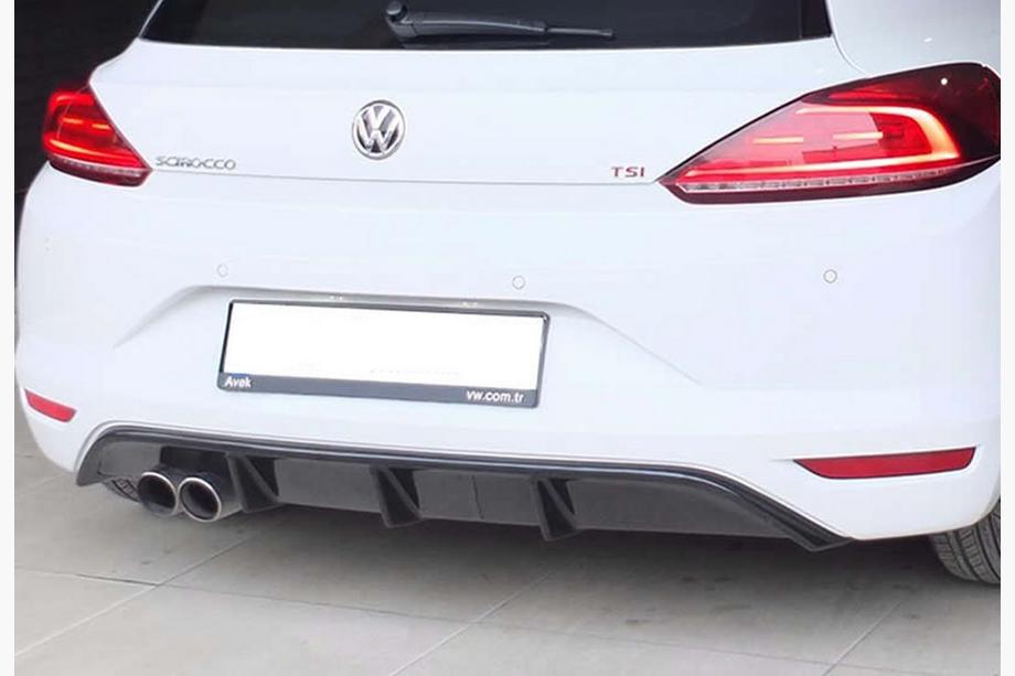 Volkswagen Scirocco 2008–2017 Achterdiffuser DPT V-5 (2014-2017, hoogglans zwart) Image
