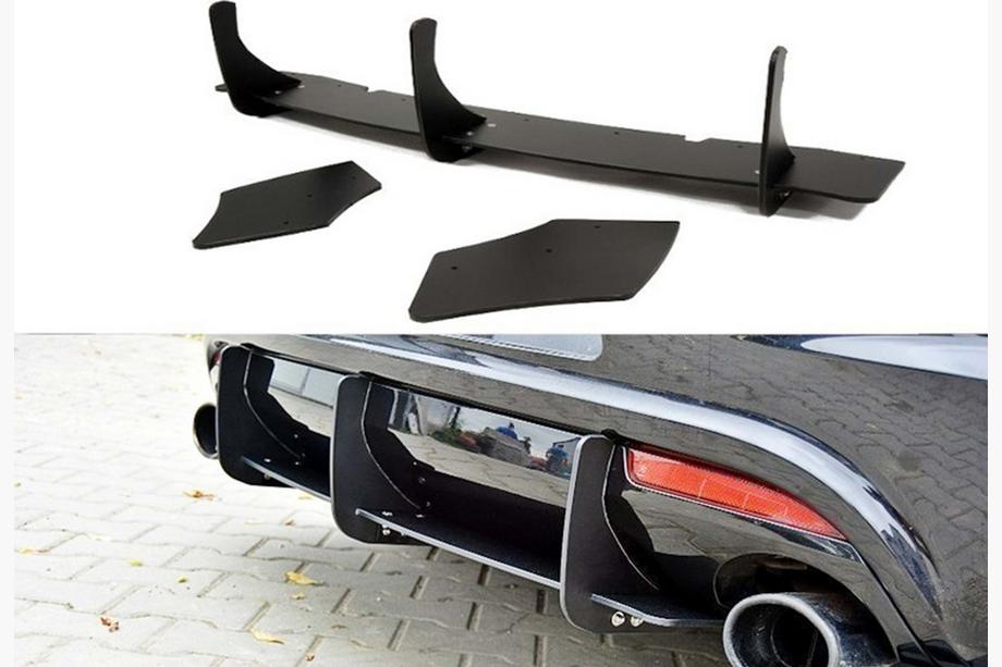 Volkswagen Scirocco 2008–2017 Achterdiffuser DPT V-4 (2008-2017, hoogglans zwart) Image