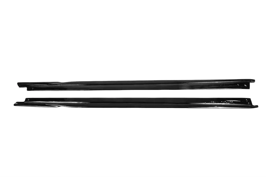 BMW 5 Serie G30/G31 2017–2023 DPT V-2 dorpel extensions (voor M-Sport/M5 dorpels, hoogglans zwart) Foto 2