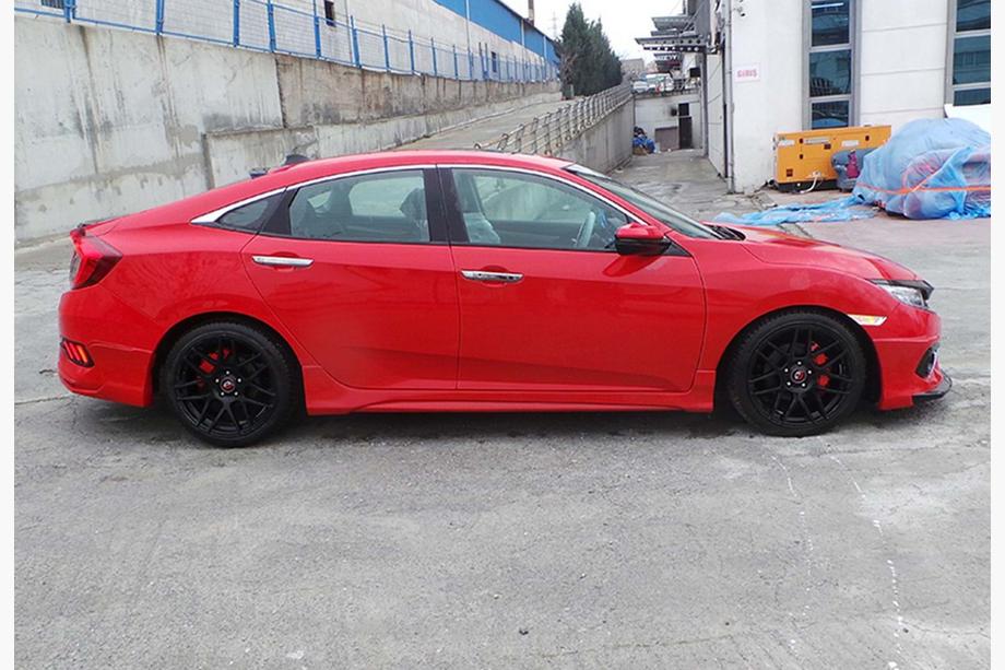 Honda Civic Sedan X 2016–2021 Sideskirts DPT V-3 (spuitklaar) Foto 1