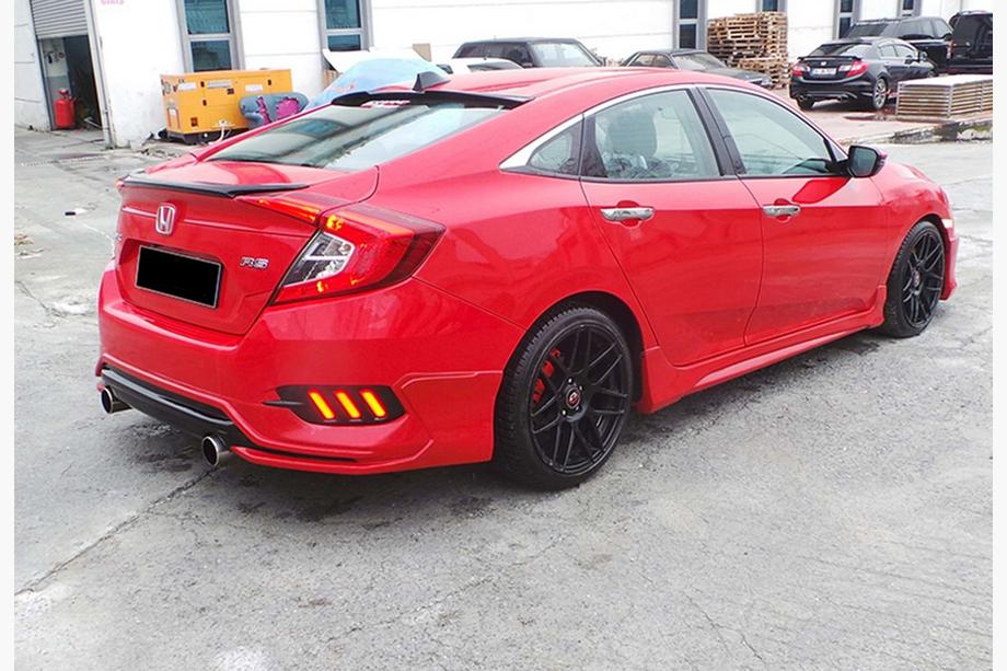 Honda Civic Sedan X 2016–2021 Sideskirts DPT V-3 (spuitklaar) Foto 2