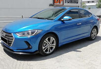 Hyundai Elantra (AD) 2015–2020 DPT sideskirts (hoogglans zwart) foto 4